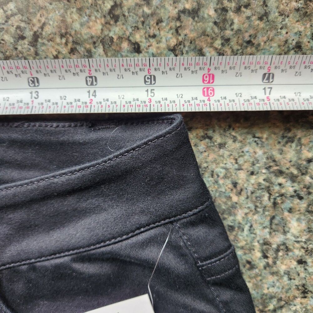 NWT mack + liam Pull-On Black Capris Pants Tummy Control Women 10 Cotton - Picture 5 of 8